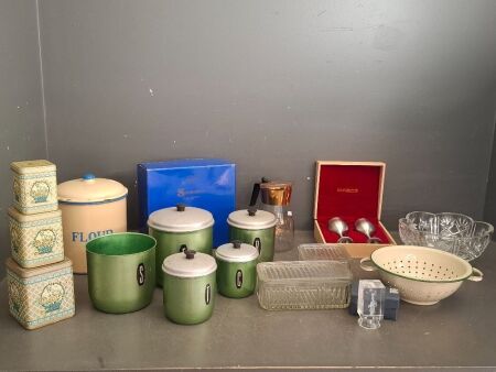 Large Mid Century Kitchenalia Lot