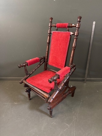 Antique Hand Made Heidelberg 1900-1908C Rocking Chair