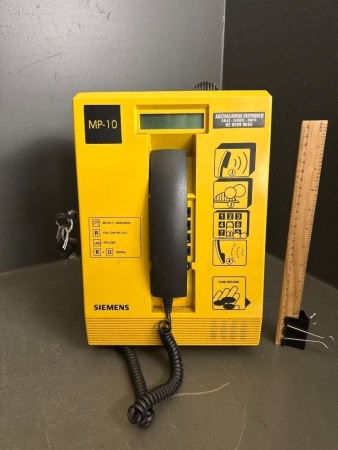 Siemens MP-10 Indoor Coin Operated Wall Phone -With Keys