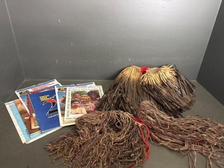 Mixed Lot of Papua New Guinea Cultural Clothing and Books