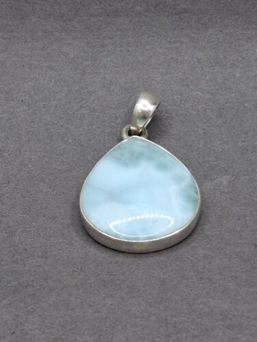 Sterling Silver Pendant with Larimar Gemstone