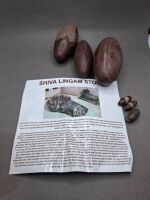 6x Hindu God Shiva Lingham Sacred Stones - From India