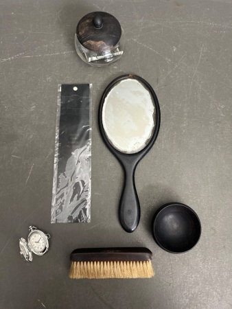 Antique Ebony Dressing Table Set