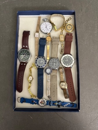 Collection of Mixed Ladies and Men Watches