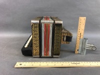 Antique Hohner German Accordion with Steel Reeds - 3