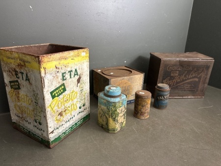 Lot of Collectable Tins and Canisters&nbsp;