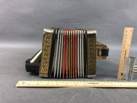 Antique Hohner German Accordion with Steel Reeds - 6