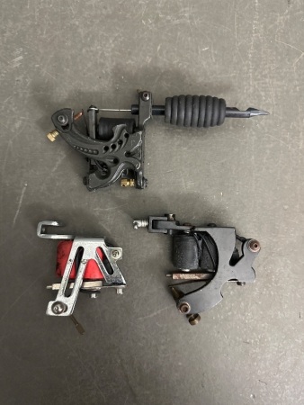 3x Vintage Tattoo Machines