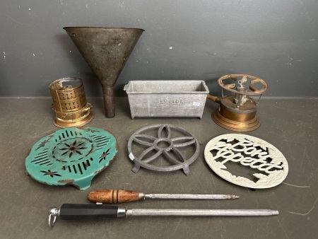 Mid Century Copper and Metal Lot&nbsp;