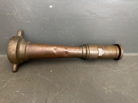 Vintage Brass Firehose Nozzle