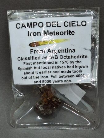 Campo Del Cielo Iron Meteorite - From Argentina