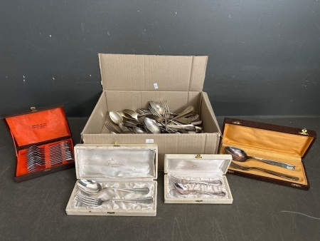Large Collection of Silverware&nbsp;