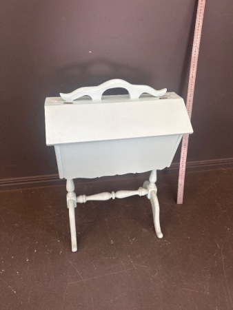Mid Century Vibrant Standing Sewing Box