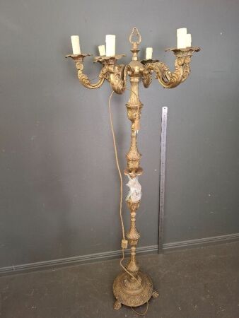 Vintage Candelabra Standing Lamp