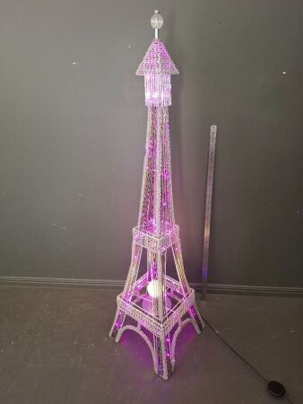 Large Art Deco Metal Eiffel Tower Led Light Multi Function Standing Lamp