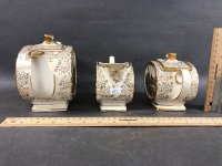 Vintage 3 Piece Sadler Tea Set with Hunting Scene - 2