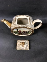 Vintage 3 Piece Sadler Tea Set with Hunting Scene - 5