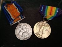 2x British World War 1 War Medals