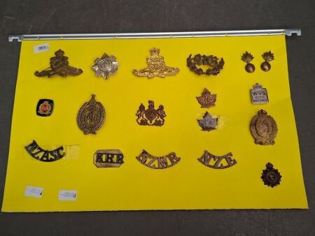 Assortment of Military Pins and Badges