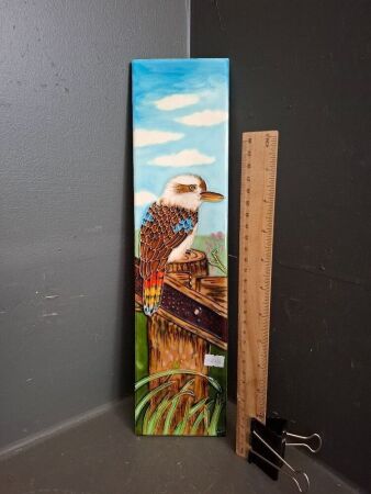 Art Deco Kookaburra Plaque