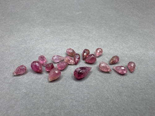 20 Carats of Pink Tourmaline Gemstone Beads