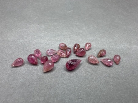 20 Carats of Pink Tourmaline Gemstone Beads