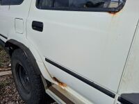 White 1991 Toyota 4runner RV6 3.0 V6 Station Wagon - Odometer indicating&nbsp; 281317km - VIN JT711VND007002917 - Engine 3VZ0383993 - New Starter Motor and Power Steering Pump - brakes need work - holds rust advise inspection - significant rust in drivers side - 5