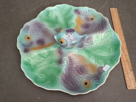 Vintage Shorter & Son Fish Platter w. Fish Shaker Stoke on Trent England