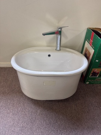 Large Caroma Laundry Tub or Basin with Methven Tap