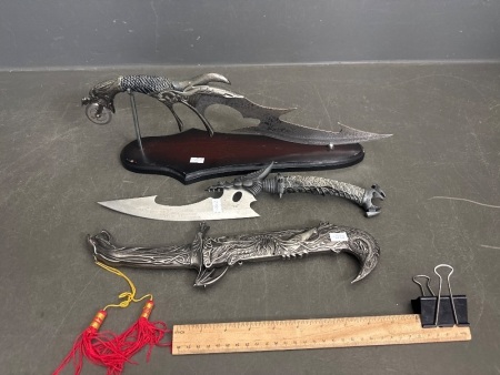 3 Fantasy Knives
