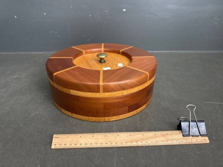 Segmented Hand Made Timber Canister