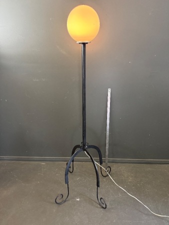 Vintage Wrought Iron Floor Lamp