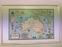 The Discovery of Australia Map Print