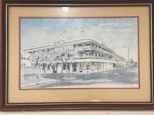 Belle Vue Hotel Watercolour by Robert Blana&nbsp;