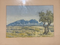 Australian Outback Landscape by Albert Namatjira Print&nbsp; - 2