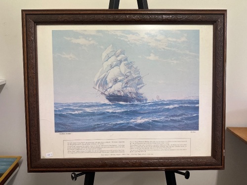 Fly Cloud Ship and Sea Print by W Knox