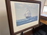 Fly Cloud Ship and Sea Print by W Knox - 2