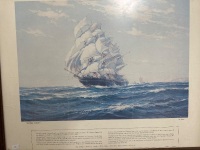 Fly Cloud Ship and Sea Print by W Knox - 3