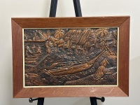Kampong Nelayan Copper Art by Mrs Maureen Chow - 3