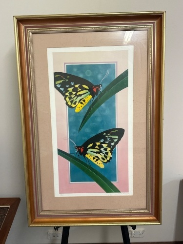 Butterfly Print 99/1000 Signed by Artist