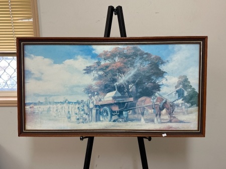 Outback Freds Pies Scene Print by Darcy V Doyle - Approx 960L x 470W