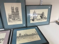 5 London Landmark Sketches Prints - 3