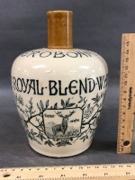 Rare Antique Jeroboam Royal Blend Whisky Stoneware Jug A. C. Thomson & Co. Glasgow c1860's