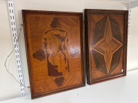 2 Wood Art Trays - 3