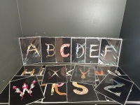 Ertes Alphabet - Ucompleted - Series of 26 Artworks A to Z - Some are missing -&nbsp; Approx 420L x 300W