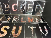 Ertes Alphabet - Ucompleted - Series of 26 Artworks A to Z - Some are missing -&nbsp; Approx 420L x 300W - 4