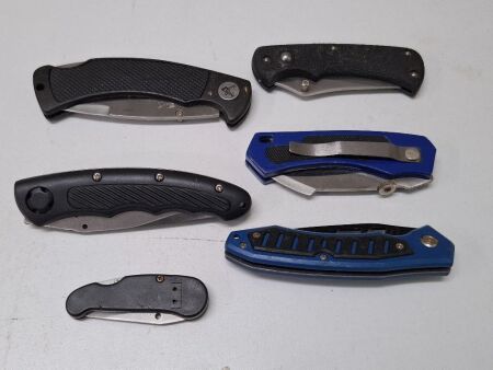 Collection of 6 Pocket Knives