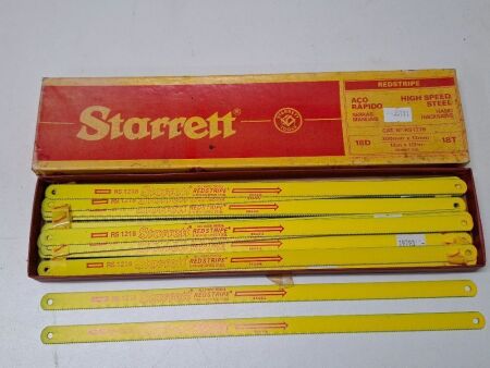 Box of Starrett Hand Hacksaw Blades