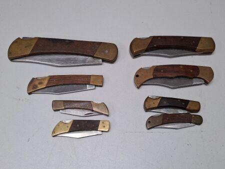 Various Lot of 8 Pocket Knives