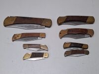 Various Lot of 8 Pocket Knives